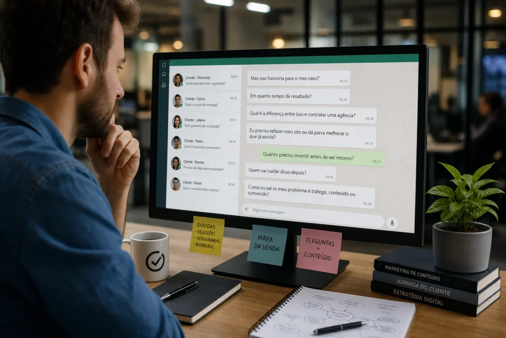 Como transformar dúvidas dos clientes em conteúdo que vende melhor